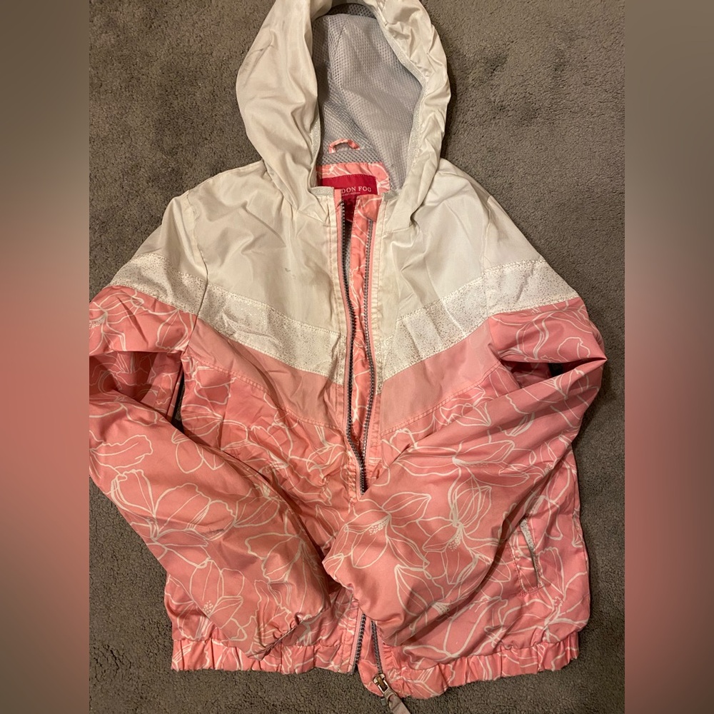 Girls 10/12 London fog windbreaker/raincoat